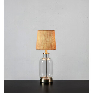 Lampa stołowa szklana podstawa Costero 43cm przeźroczysty / naturalny Markslojd