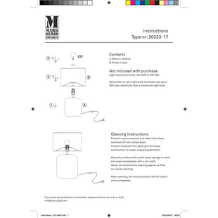Lampa stołowa szklana Costero | Markslojd - Elegancki Design