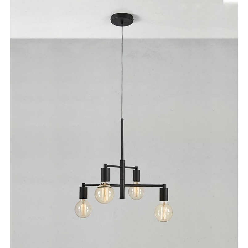 Lampa Wisząca Loft Cielo Czarna | Markslojd - 4 punkty