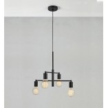 Lampa Wisząca Loft Cielo Czarna | Markslojd - 4 punkty