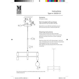 Lampa Wisząca Loft Cielo Czarna | Markslojd - 4 punkty