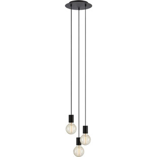 Lampa Wisząca Loft Cielo 3-punktowa Czarna | Markslojd