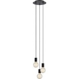 Lampa Wisząca Loft Cielo 3-punktowa Czarna | Markslojd