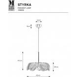 Lampa wisząca Styrka - Markslojd | Beżowa, Art Deco