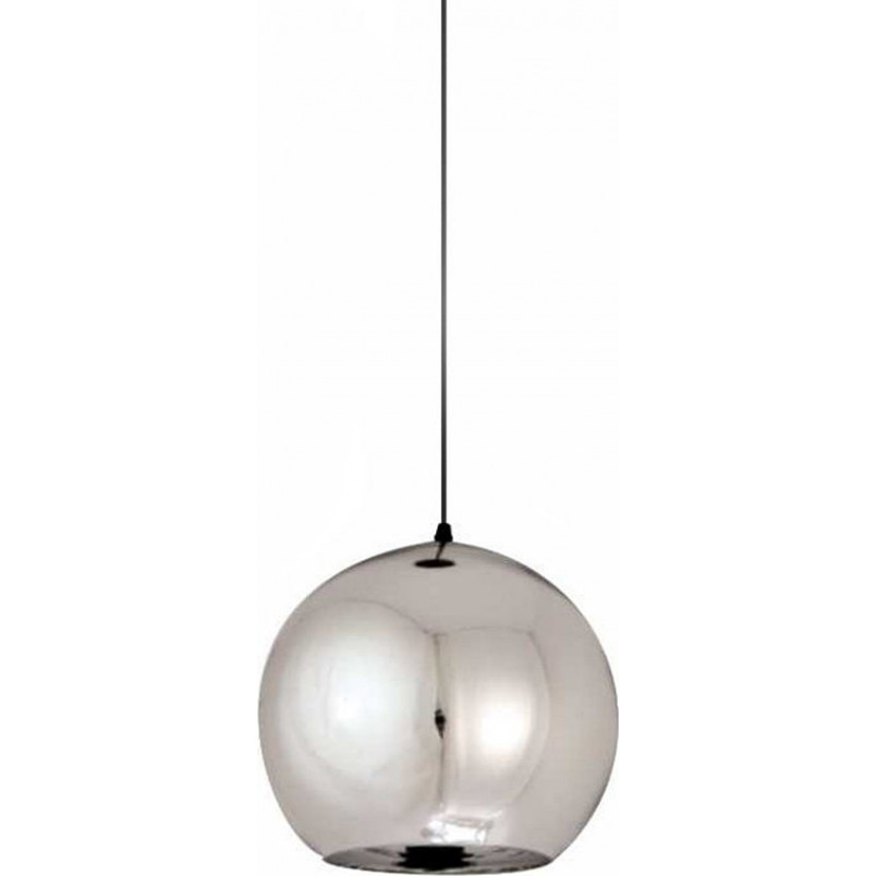 Lampa wisząca Mirror Glow - Srebrna kula szklana | Step