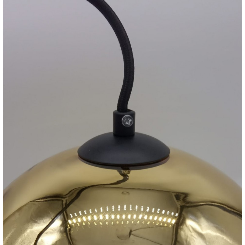 Lampa wisząca Mirror Glow - złota kula | Step Into Design