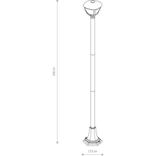 Lampa Ogrodowa Stojąca Amelia 200cm Czarna | Nowodvorski