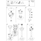 Lampa Ogrodowa Stojąca Amelia Czarna | Nowodvorski