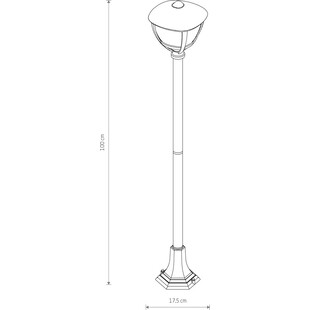 Lampa Ogrodowa Stojąca Amelia Czarna | Nowodvorski