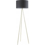 Lampa podłogowa glamour Cara | Czarno-złota | ZumaLine
