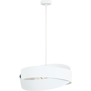 Lampa wisząca nowoczesna Tornado II 50cm biała Zumaline