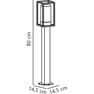 Lampa zewnętrzna Griffin Nordlux - Szkło dymione, E27
