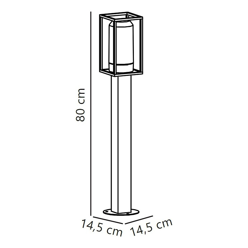 Lampa zewnętrzna Griffin Nordlux - Szkło dymione, E27