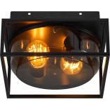 Plafon zewnętrzny Griffin Nordlux | Szkło dymione, IP44