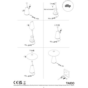 Lampa stołowa Taido chrom - Design For The People