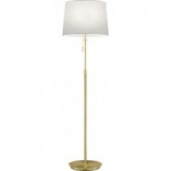 Lampa podłogowa Glamour Biała/Mosiądz - Trio Lyon | Kup Teraz