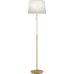 Lampa podłogowa Glamour Biała/Mosiądz - Trio Lyon | Kup Teraz