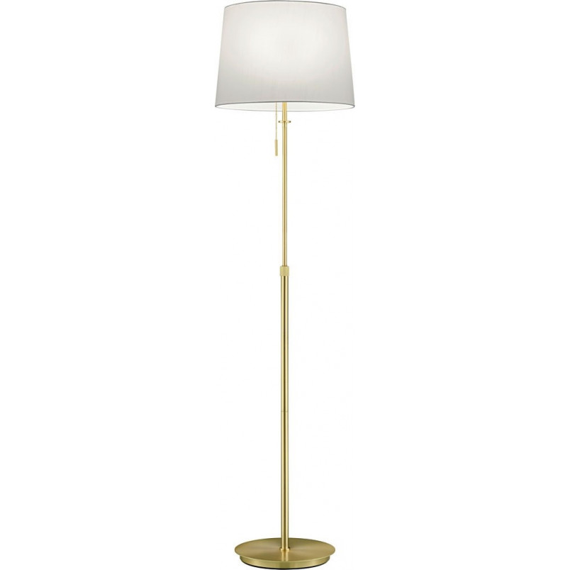 Lampa podłogowa Glamour Biała/Mosiądz - Trio Lyon | Kup Teraz