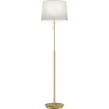 Lampa podłogowa Glamour Biała/Mosiądz - Trio Lyon | Kup Teraz
