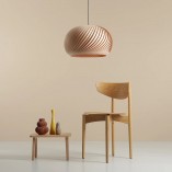 Lampa wisząca drewniana Nature Dark 45cm | Aldex