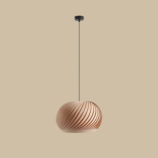 Lampa wisząca drewniana Nature Dark 40cm | Aldex