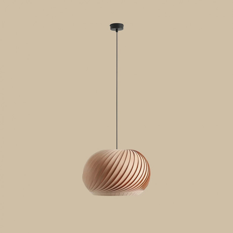 Lampa wisząca drewniana Nature Dark 40cm | Aldex