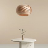 Lampa wisząca drewniana Nature Dark 40cm | Aldex