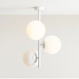 Lampa sufitowa biała Aldex Fin | 3 szkła, 46cm | Kup online