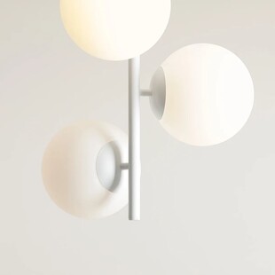 Lampa sufitowa biała Aldex Fin | 3 szkła, 46cm | Kup online