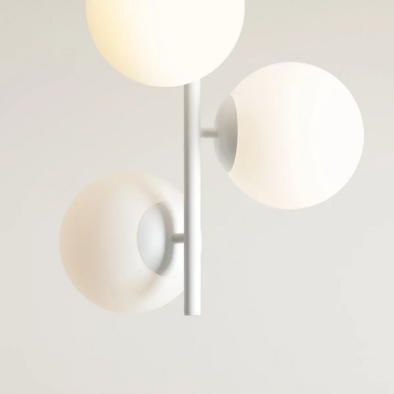 Lampa sufitowa biała Aldex Fin | 3 szkła, 46cm | Kup online