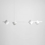 Lampa Wisząca Biała Aldex Bot 121cm | Nowoczesne Oświetlenie
