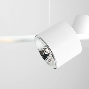 Lampa Wisząca Biała Aldex Bot 121cm | Nowoczesne Oświetlenie