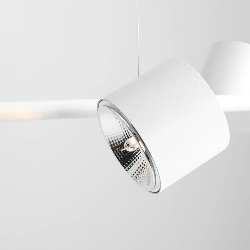 Lampa Wisząca Biała Aldex Bot 121cm | Nowoczesne Oświetlenie
