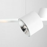 Lampa Wisząca Biała Aldex Bot 121cm | Nowoczesne Oświetlenie