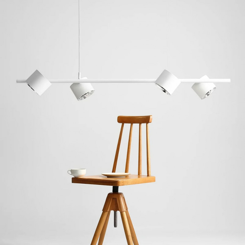 Lampa Wisząca Biała Aldex Bot 121cm | Nowoczesne Oświetlenie