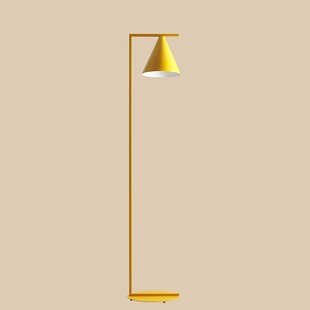 Lampa podłogowa stożek Form mustard Aldex