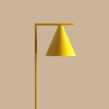 Lampa podłogowa żółta Aldex Form | Retro design