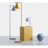 Lampa podłogowa żółta Aldex Form | Retro design
