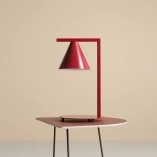 Lampa biurkowa czerwona Aldex Form | Retro design
