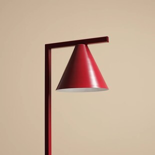 Lampa biurkowa czerwona Aldex Form | Retro design