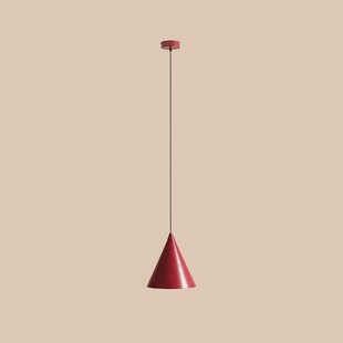 Lampa wisząca stożek Form 24cm red wine Aldex