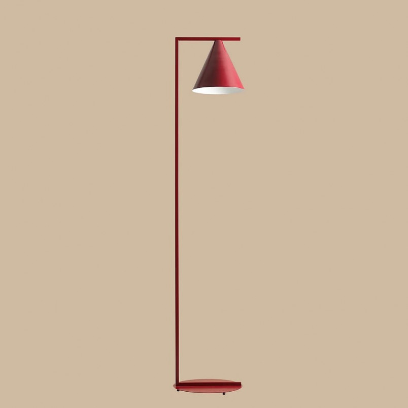 Lampa podłogowa Aldex Form Red Wine - Czerwona, Retro | Sklep
