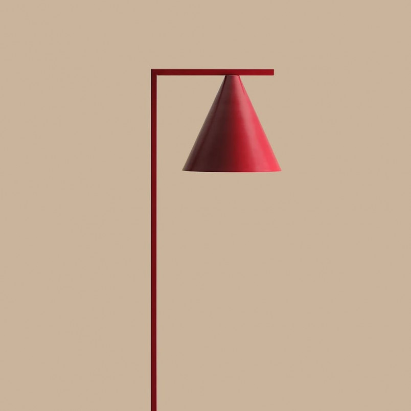 Lampa podłogowa Aldex Form Red Wine - Czerwona, Retro | Sklep