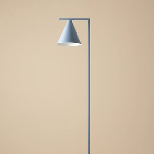 Lampa podłogowa stożek Form dusty blue Aldex