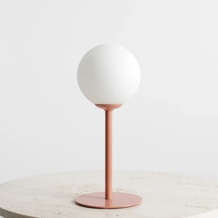 Lampa stołowa szklana Aldex Pinne Colours | Koralowa | 14cm