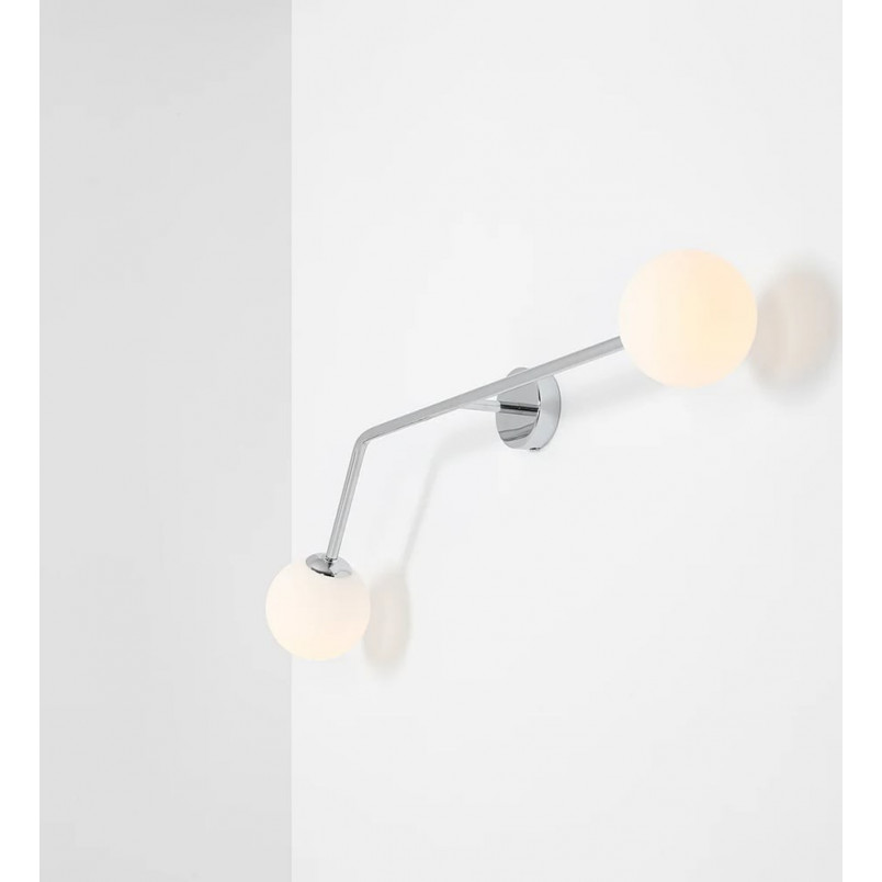 Kinkiet podwójny Pure II chrom Aldex - Eleganckie oświetlenie