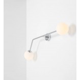 Kinkiet podwójny Pure II chrom Aldex - Eleganckie oświetlenie
