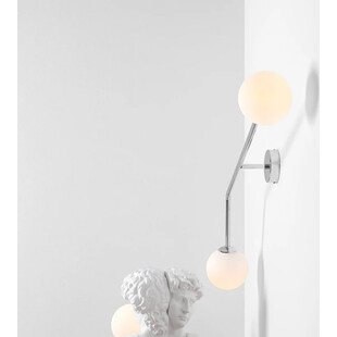 Kinkiet podwójny Pure II chrom Aldex - Eleganckie oświetlenie