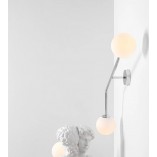 Kinkiet podwójny Pure II chrom Aldex - Eleganckie oświetlenie