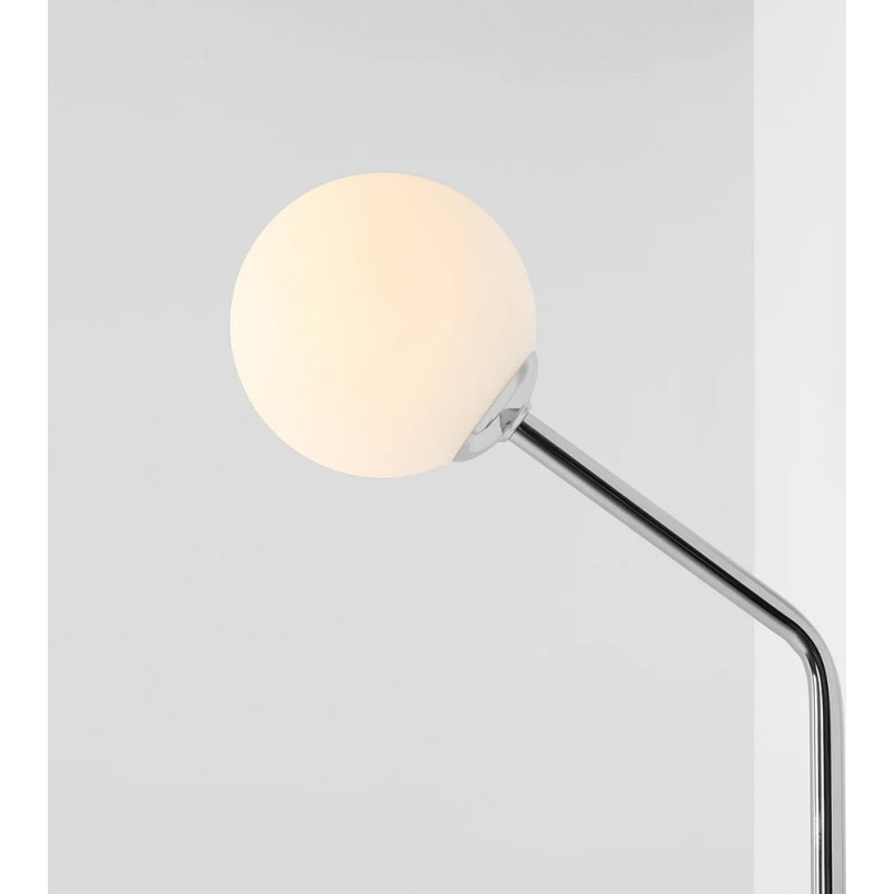 Kinkiet 2 szklane kule Pure White Chrom Aldex - Eleganckie oświetlenie